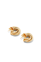 Atik Hoop Earrings, Gold-Plated Metal